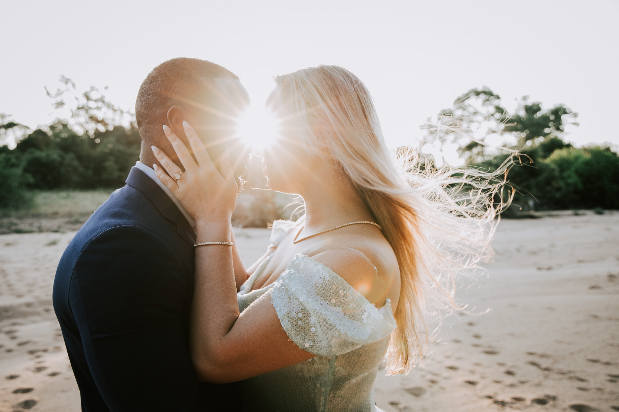 Engagement ring with stunning Timbavati safari backdrop