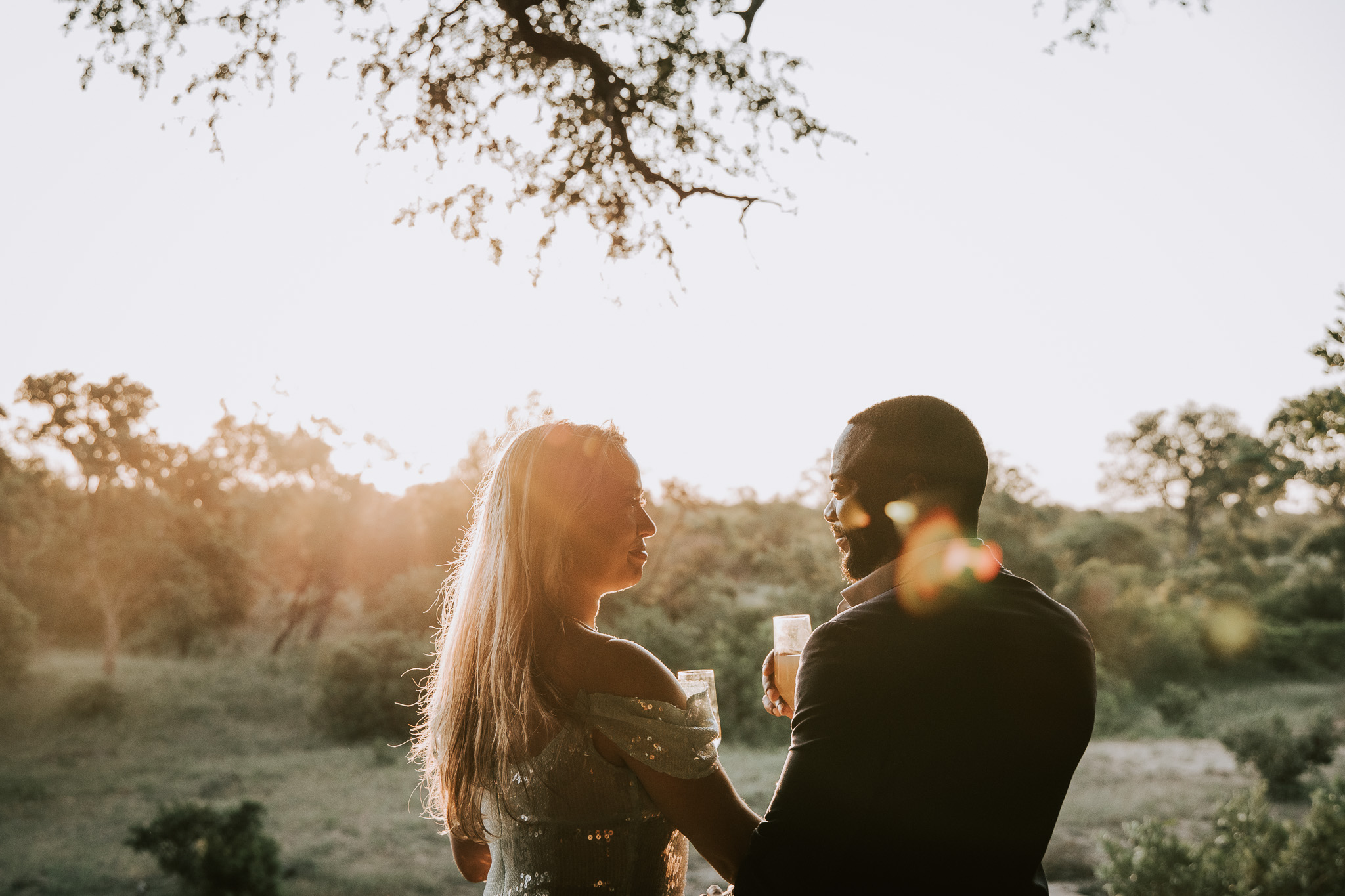 Intimate marriage proposal in the wild with breathtaking views