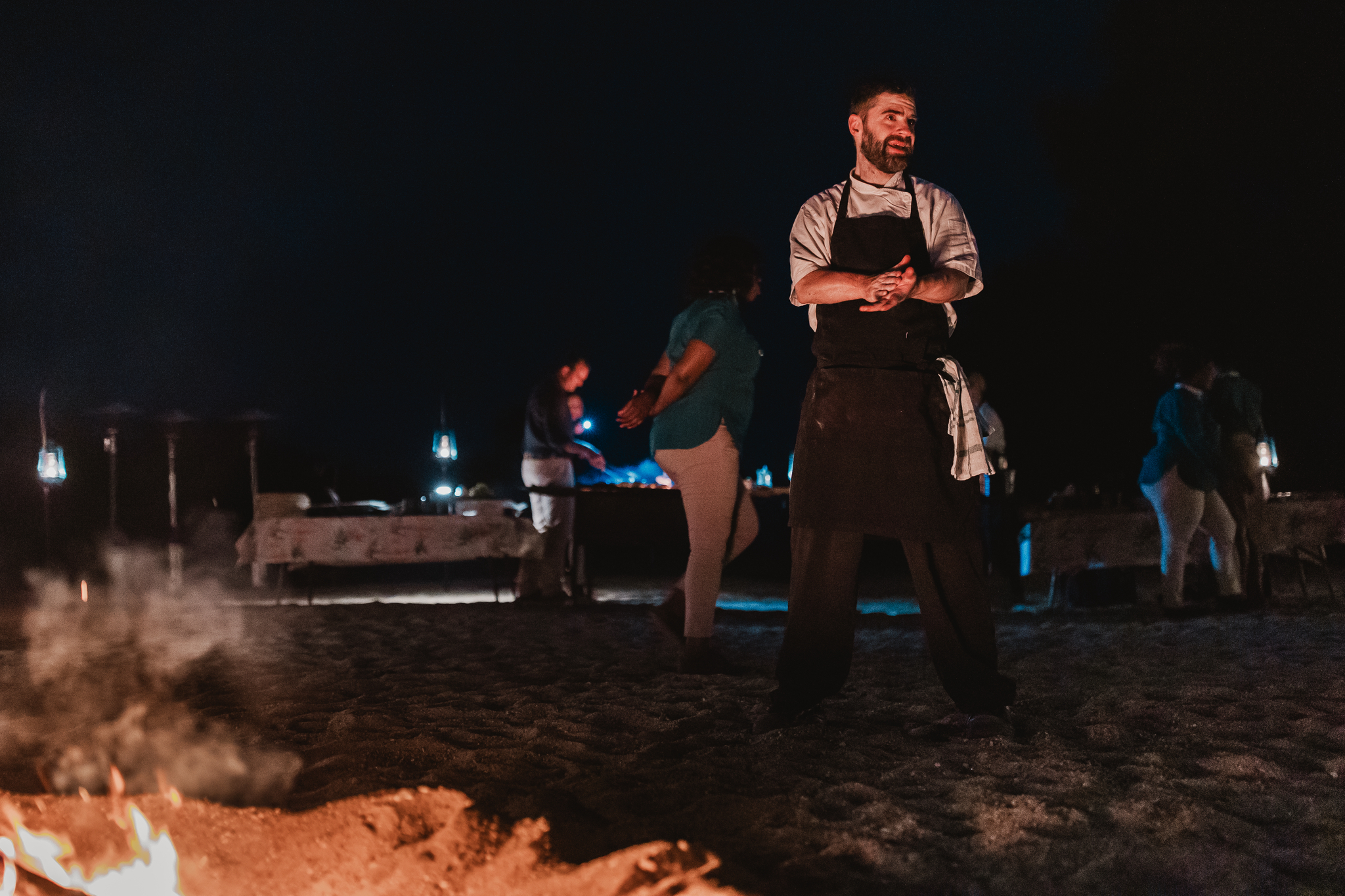 Fireside dinners at Tanda Tula