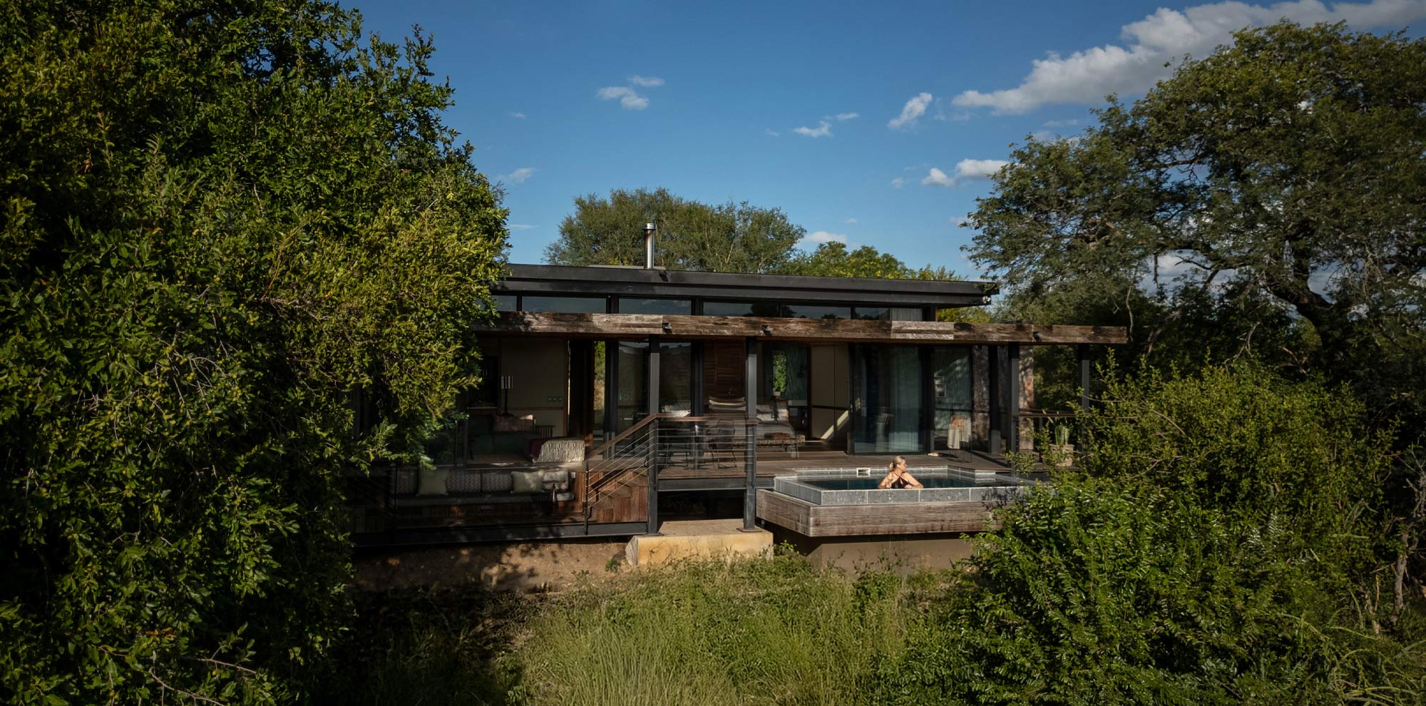 Tanda Tula Safari Camp's low impact room in the Timbavati